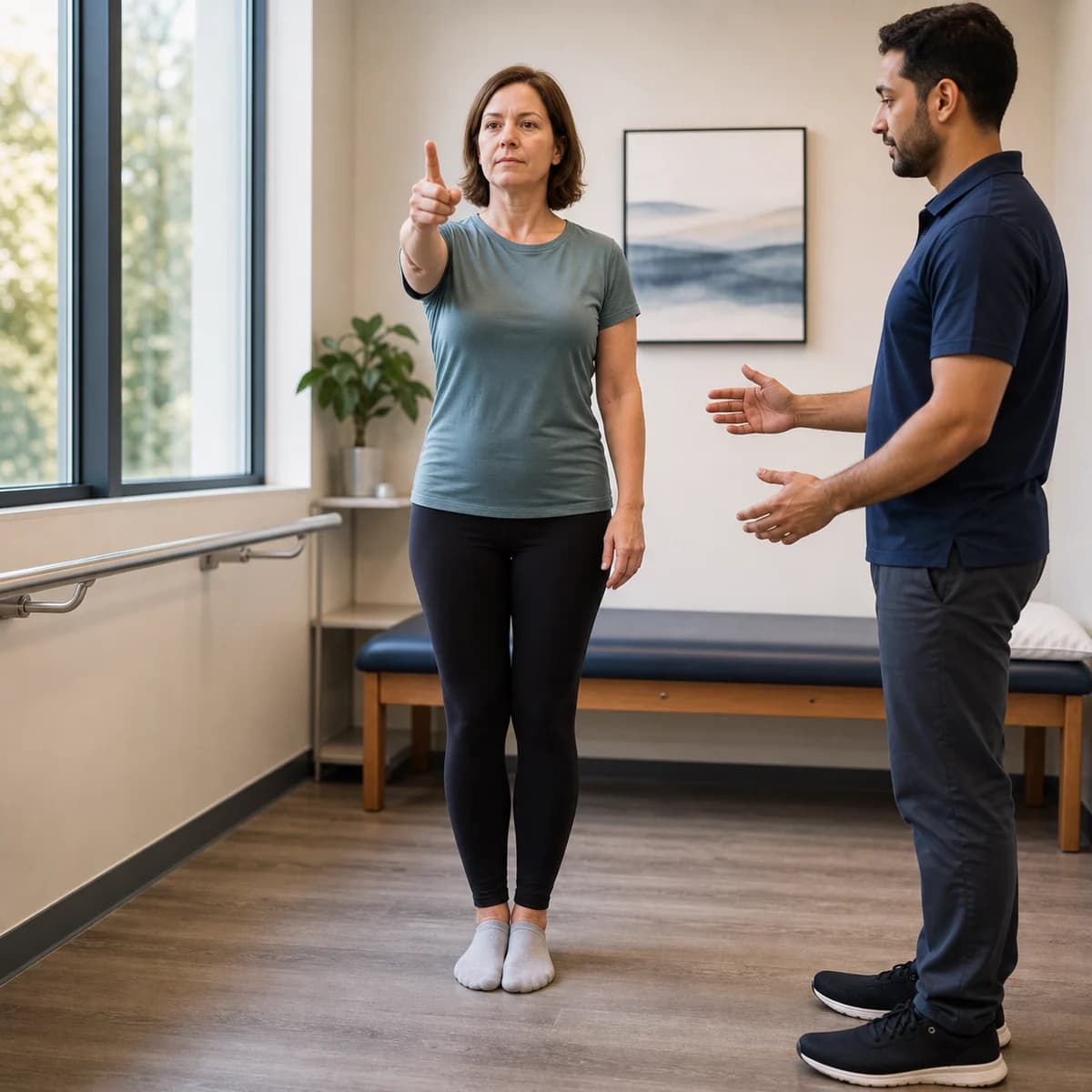 Illustrative clinical balance assessment for vertigo and dizziness