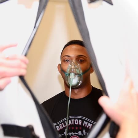 Hyperbaric oxygen therapy chamber at SpineCo in Downers Grove, IL